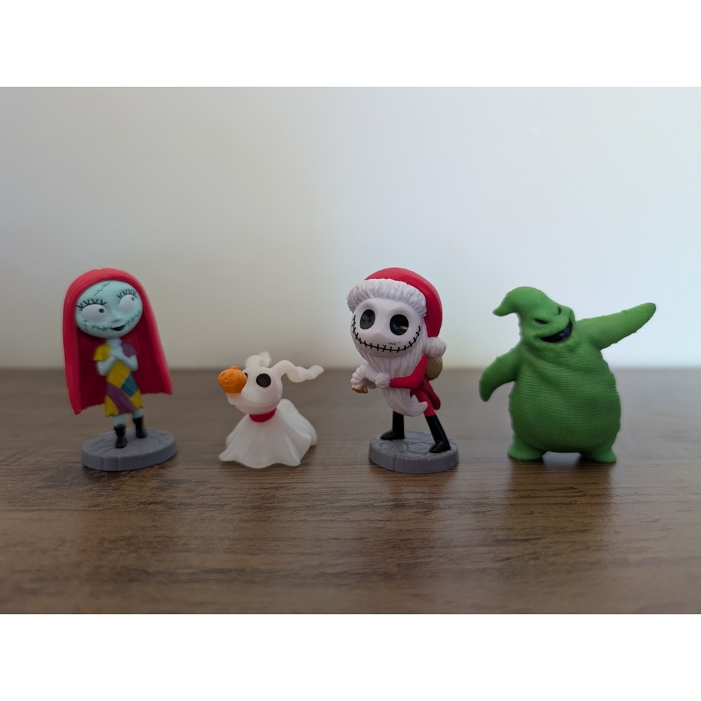 Nightmare Before Christmas Zero, Sally, Santa Jack, & Oogie Boogie Mini Figures